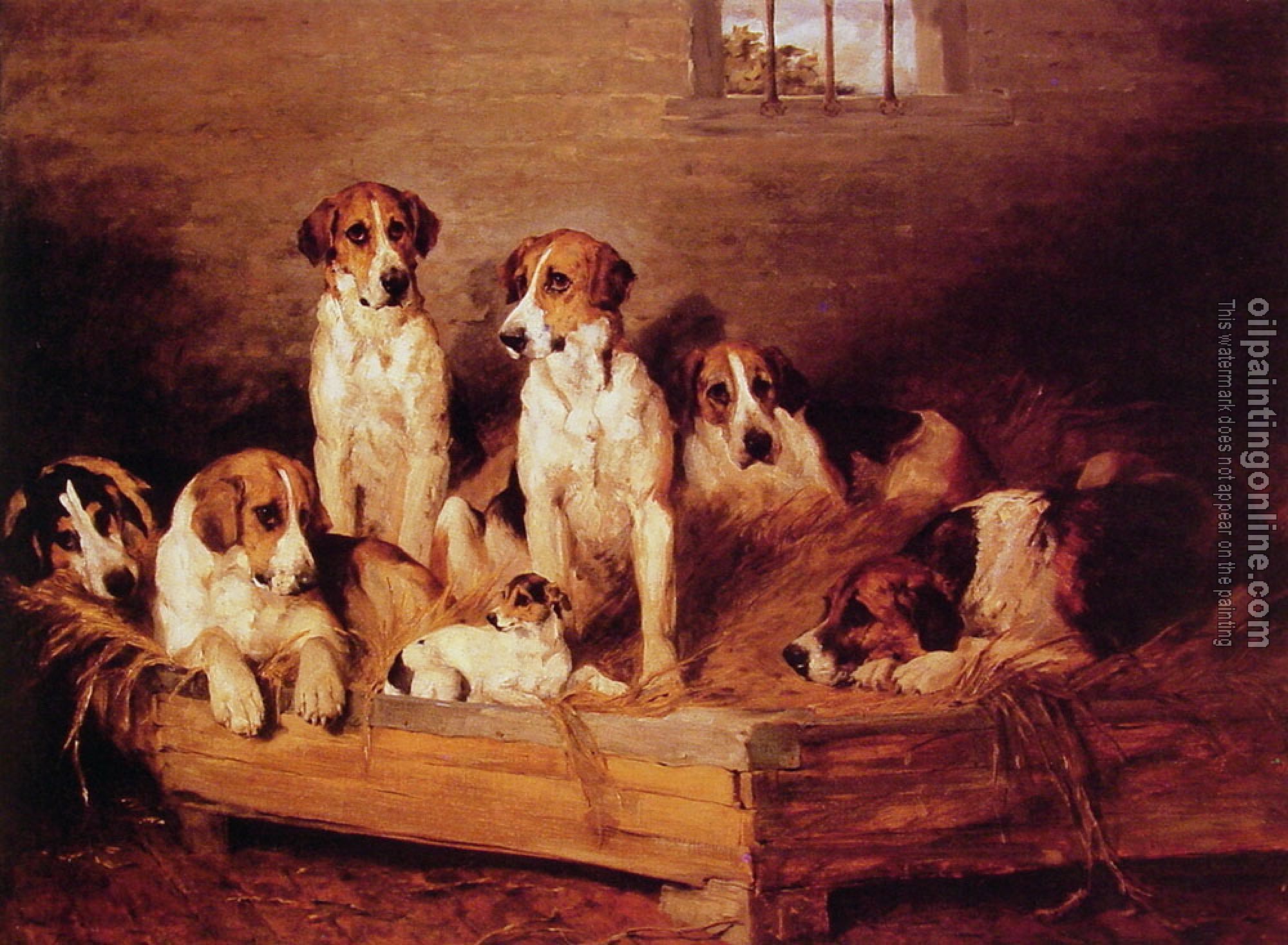 Emms, John - Foxhounds and Terriers in a Kennel